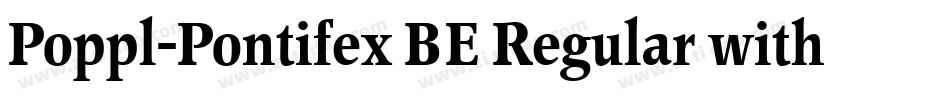 Poppl-Pontifex BE Regular with Small Caps字体转换